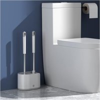 Toilettenbürstenhalter mit weichen Borsten, Toilettenbürstenreinigung ohne Bohren, gründliche Reinigung des Badezimmers, Toilettenschüsselbürste, Toilettenbürstenhalter mit weichen Borsten, Toilettenbürstenreinigung ohne Bohren, gründliche Reinigung des Badezimmers, Toilettenschüsselbürste, von VTIZIKL