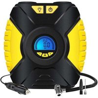 Tragbarer Luftkompressor, elektrischer Inflator, Autoreifen-Inflator, Mini-Kompressor, tragbare 12-V-Auto-Fahrradpumpe mit Druckmesser, von VTIZIKL