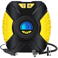 Tragbarer Luftkompressor, elektrischer Inflator, Autoreifen-Inflator, Mini-Kompressor, tragbare 12-V-Auto-Fahrradpumpe mit Druckmesser, von VTIZIKL