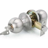 Türgriff, rundes Knaufschloss, Türschloss, Schlüsselschloss, Riegelgröße 60/70 mm Türgriff, rundes Knaufschloss, Türschloss, Schlüsselschloss, Riegelgröße 60/70 mm von VTIZIKL