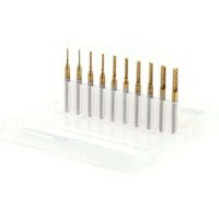 Vtizikl 10pcs Fraise en Bout en Carbure Cémenté À Gravure Bits Sculpture Perceuse Outils Endated Mill 1-3mm von VTIZIKL