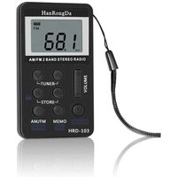 Vtizikl 1pc Mini Walkman de poche numérique portable AM FM Radio USB rechargeable von VTIZIKL