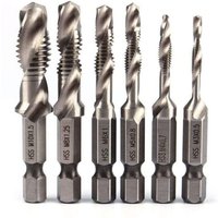 Vtizikl 6pcs HSS Jeu de Foret Mèche à 1/4" Tige Hexagonale Set Robinet de Foreuse de Combinaison HSS Bit M3-M10 Filetage Métrique Drill Pour Bois fer Vtizikl 6pcs HSS Jeu de Foret Mèche à 1/4" Tige Hexagonale Set Robinet de Foreuse de Combinaison HSS Bit M3-M10 Filetage Métrique Drill Pour Bois fer von VTIZIKL