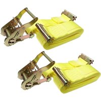Vtizikl Lot de 2 sangles à cliquet - Sangles logistiques robustes 2" x 12' - Sangles d'arrimage de fret, sangles logistiques E Track Vtizikl Lot de 2 sangles à cliquet - Sangles logistiques robustes 2" x 12' - Sangles d'arrimage de fret, sangles logistiques E Track von VTIZIKL