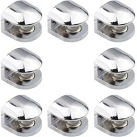 Vtizikl Lot de 8 supports d'étagères en verre réglables en alliage de zinc Convient pour le verre de 8 à 10 mm d'épaisseur Vtizikl Lot de 8 supports d'étagères en verre réglables en alliage de zinc Convient pour le verre de 8 à 10 mm d'épaisseur von VTIZIKL