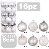 Vtizikl Set 16 Palline Natalizie Decorazioni 8 Cm Addobbi Per Albero Di Natale Xc-8559 - Vtizikl Set 16 Palline Natalizie Decorazioni 8 Cm Addobbi Per Albero Di Natale Xc-8559 - von VTIZIKL