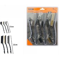 Vtizikl Set 6 Pz Spazzola Metalliche Per Ferro Metallo 3 Lunghe 22cm 3 Corte 12cm 07057 - Vtizikl Set 6 Pz Spazzola Metalliche Per Ferro Metallo 3 Lunghe 22cm 3 Corte 12cm 07057 - von VTIZIKL