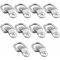 Zurrringe, mit Halterungen und Schrauben, Tragkraft 400 kg, Edelstahl, zur sicheren Verankerung von Booten, Anhängern, Fracht, LKWs und Transportern von VTIZIKL