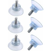 transparente PVC-Glas-Saugnäpfe, Antikollisions-Saugnäpfe mit Schrauben für Glastische (6 x 15 mm), von VTIZIKL