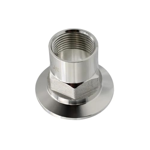 1/2" to 2" BSPT Female x 1.5"-2.5" Tri Clamp Hex Adapter, Stainless Steel TC Fitting(SUS304-50.5mm,1 in) von VTMTZVLVAD