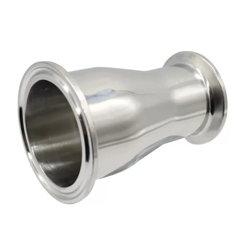1,5" 2" Tri-Clamp-Rohrreduzieradapter, 19 mm auf 51 mm Außendurchmesser, 304/316L Edelstahlzwinge (50,5 mm/64 mm)(38x19 to 50.5x50.5,SUS316L) von VTMTZVLVAD