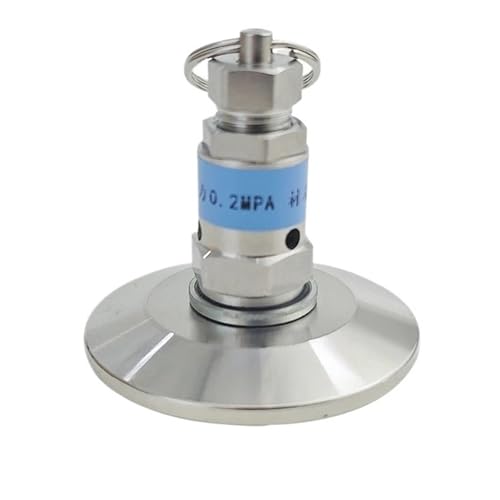 1.5" Tri Clamp Adjustable Pressure Relief Valve - SS304 Stainless Steel, 0.5-10 Bar For Homebrew Beer & Sanitary Systems(9bar) von VTMTZVLVAD