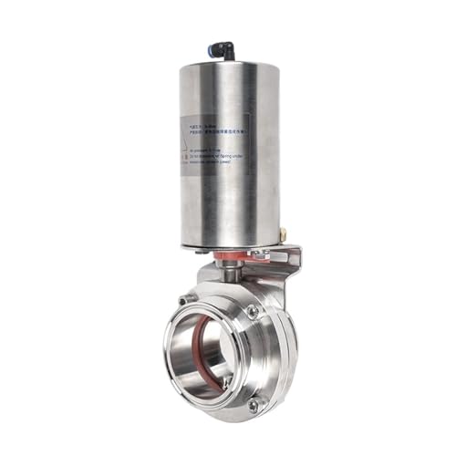 1.5" & 2" Tri Clamp Pneumatic Butterfly Valve - Stainless Steel 304/316, Single-Acting Actuator For Food/Beverage Processing(OD51mm Ferrule 64,SUS316L) von VTMTZVLVAD