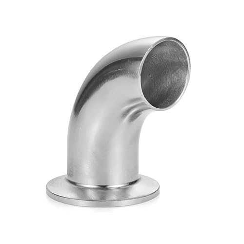 1.5" & 2" Tri Clamp SS304 90° Elbow - One Side Butt Weld, One Side Tri Clamp Sanitary Fitting For Beer, Wine & Brewing(32mm x Ferrule 50.5,SUS304) von VTMTZVLVAD