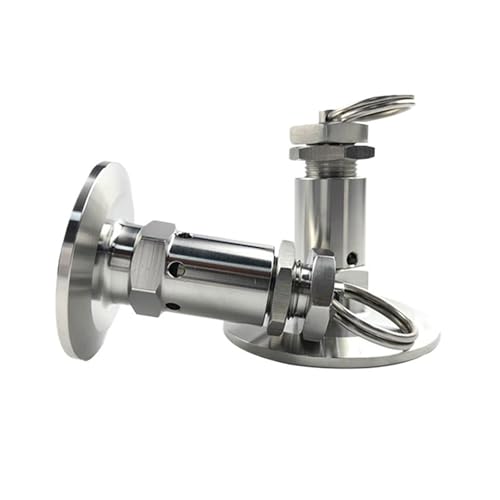 1pcs 1/2" 1.5" 2" Tri Clamp Safety Relief Valve - 304 Stainless Steel, 50.5mm OD, for Air/Steam/Boiler Systems(TC 50.5mm,8bar) von VTMTZVLVAD