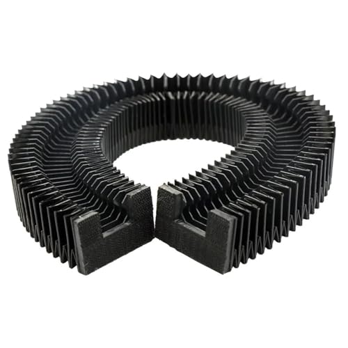 HGR15 Balgabdeckung for lineare Führungsschienen – staubdichte Schutzabdeckung 200–1000 mm for CNC-Fräser und Maschinen(Length 500mm) von VTMTZVLVAD