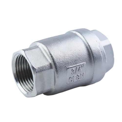 Rückschlagventil mit BSPT-Gewinde, 1/4" bis 1-1/2", Edelstahl SS304, 1000 WOG, federbelastet joyous(3/8 inch) von VTMTZVLVAD