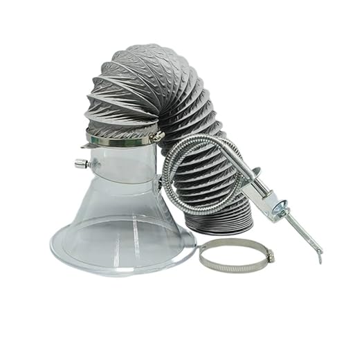 VTMTZVLVAD 2,5/3/4 Zoll * 2M Pneumatische Komponente Nylon PVC Flexibles Rohr Auspuffrohr Dunstabzugshaube for Fließband Rauch joyous(4inch) von VTMTZVLVAD