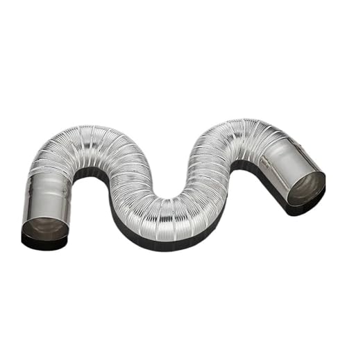 VTMTZVLVAD Teleskopschlauch for Auspuffrohr aus Aluminiumfolie for Dunstabzugshaube, D= 5~11 cm, mit Auspuffrohr-Dichtungsband joyous(Dia. 9cm) von VTMTZVLVAD