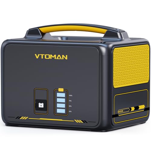 VTOMAN Jump 600X Zusatzbatterie 640Wh - LiFePO4 Erweiterungsakku für Jump 600X Tragbare PowerStation, Erweiterbare Kapazität auf 939Wh für Camping, Reisen, Wohnmobil, Notfall, Stromausfälle von VTOMAN