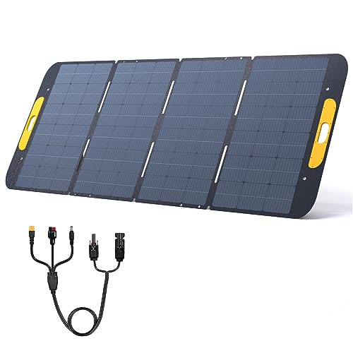 VTOMAN VS400 tragbares Solarpanel 400W, 40V/23% Effizienz, faltbares Solarpanel mit IP67 wasserdicht und Anderson XT60 DC5521-Adaptern und verstellbaren Ständern von VTOMAN