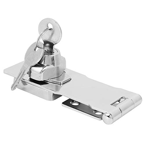 VTOSEN Hasp Lock Vorhängeschloss Haspel Schlösser, Zinklegierung Schrank Schlösser mit Schlüsseln, Drehknopf Keyed Locking Hasp für Schublade, Fenster, Schrank, Tür von VTOSEN