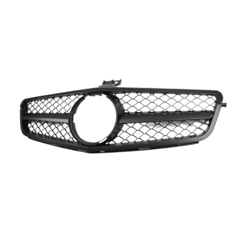 VTSGBLS Auto Frontstoßstangengrill Renngrill Für Mercedes Für Benz C-Klasse W204 2007 2008 2009 2010 2011 2012 2013 2014 Zubehör(AMG Mattschwarz) von VTSGBLS