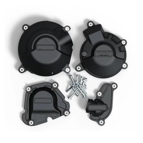 VTSGBLS Seitenabdeckung des Motorstators Für Y&amaha MT-09 2021 2022 2023 2024 FZ-09 XSR900 Für Tracer 9 GT Motorräder Motorschutzabdeckung(1 Set-schwarz) von VTSGBLS
