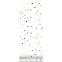 Vtwonen - Vliestapete - Punkte/Confetti - Weiß/Schwarz/Gold - 10m x 52cm von VTWONEN