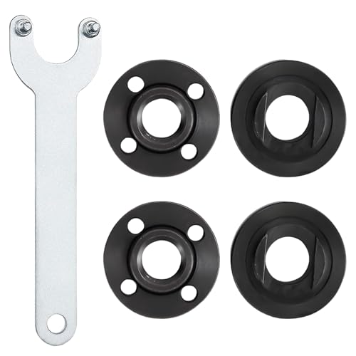 5 Stück Winkelschleifer Schlüssel,Winkelschlüssel Flanschmuttern Kit Winkelschleifer,Winkelschleifer Zubehör 14cm Mit Flex Schlüssel Und Flanschschlüssel, Für Universeller Winkelschleifer von VTYTZZ