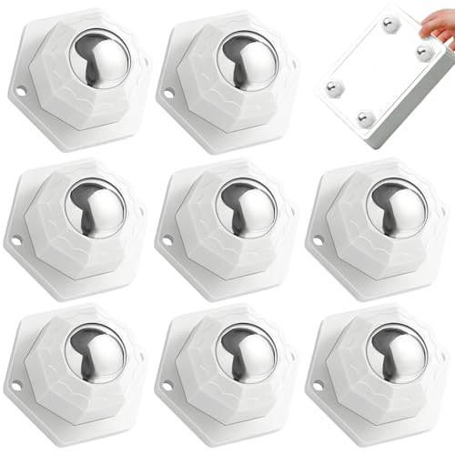 8 Stück Rollen Für Möbel,Möbelrollen,Kugelrollen Für Möbel,Möbelrollen Flach,Kugelrollen,Kugelrollen Für Küchengeräte,Kugelrollen Schwerlast Möbelrollen Flach Set,Für Transport Von Möbeln, Waren von VTYTZZ