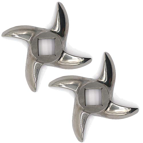 2 Stück #12 Fleischwolf Klinge Edelstahl Messer Cutter für Mühle Bitte überprüfen Sie die GröÃŸe und Form. von VTurboWay