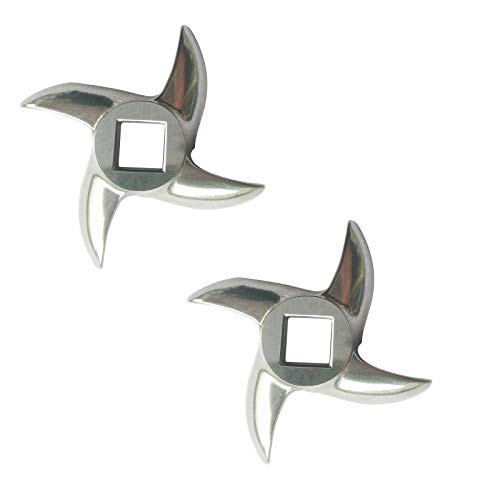 WERPOWER 2 Pack #22 Meat Grinder Blade Stainless Steel Knife Cutter Replacement for Grinders WERPOWER 2 Pack #22 Meat Grinder Blade Stainless Steel Knife Cutter Replacement for Grinders von VTurboWay