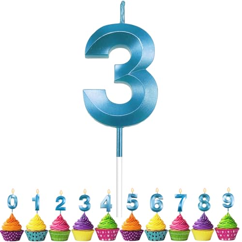 Geburtstagskerzen Zahlen 3, VUCDXOP 5cm Blau Geburtstagskerzen 3, 3D Geburtstagskerzen, Geburtstag Tortendeko, Geburtstag Kuchendeko, Geburtstag Kerzen Kinder für Geburtstag Jahrestag Partys Geburtstagskerzen Zahlen 3, VUCDXOP 5cm Blau Geburtstagskerzen 3, 3D Geburtstagskerzen, Geburtstag Tortendeko, Geburtstag Kuchendeko, Geburtstag Kerzen Kinder für Geburtstag Jahrestag Partys von VUCDXOP