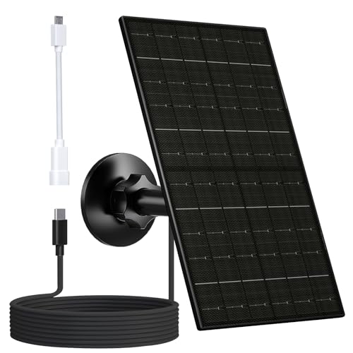 Vuebee 7W Solarpanel für Überwachungskamera, USB C Solarpanel Ladegerät für Kamera, USB Solarpanel kompatibel mit Eufycam & DC 5V Akku Kamera, IP65 wasserdicht, 3 m Ladekabel Vuebee 7W Solarpanel für Überwachungskamera, USB C Solarpanel Ladegerät für Kamera, USB Solarpanel kompatibel mit Eufycam & DC 5V Akku Kamera, IP65 wasserdicht, 3 m Ladekabel von VUEBEE