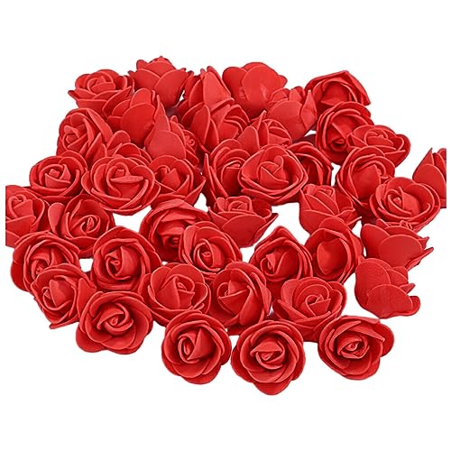 VUIUYOIES 500 Teile/Satz Kranz Hochzeit Dekor Elegante Und auffällige Dekorative Kranz Für Hochzeit Und Home DIY Rose Kopf, Rot von VUIUYOIES