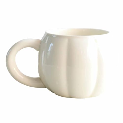 VUIUYOIES Kürbis Kürbis süße Kaffeetasse, Herbsttasse, großes Fassungsvermögen, glatt zu reinigen, geeignet für Weihnachtserntegeschenke, Weiß, 401 500 ml VUIUYOIES Kürbis Kürbis süße Kaffeetasse, Herbsttasse, großes Fassungsvermögen, glatt zu reinigen, geeignet für Weihnachtserntegeschenke, Weiß, 401 500 ml von VUIUYOIES