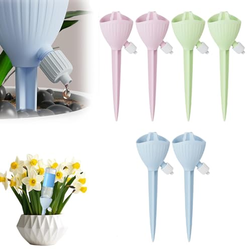 Pflanzen-Bewässerungskugeln, Bewässerungssystem für Topfpflanzen, selbstbewässernde Spikes für Pflanzen, automatisches Wassersystem mit langsamer Freigabe, Ventilschalter für Garten, Pflanzgefäß Pflanzen-Bewässerungskugeln, Bewässerungssystem für Topfpflanzen, selbstbewässernde Spikes für Pflanzen, automatisches Wassersystem mit langsamer Freigabe, Ventilschalter für Garten, Pflanzgefäß von VUKHWX