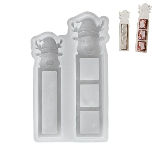 Silikonformen Gießformen Weihnachten, Weihnachtsmann Silikonform Geldgeschenk Elch Silikonform Weihnachten Gießformen Silikon Gießform Weihnachten Giessformen Silikon Pralinenschachtel (A 1pc) von VUKHWX