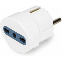 Vultech AT-06 Netzstecker-Adapter Typ F Typ L (IT) Typ F Weiß von VULTECH