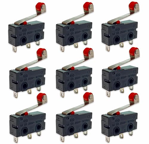 20x Stück Micro Mikroschalter Endschalter Positionschalter Schalter mit Rollenhebel Schließen Taster Tür Fenster Alarm 250V 5A SPDT 3Pin 20x Stück Micro Mikroschalter Endschalter Positionschalter Schalter mit Rollenhebel Schließen Taster Tür Fenster Alarm 250V 5A SPDT 3Pin von VUNIVERSUM