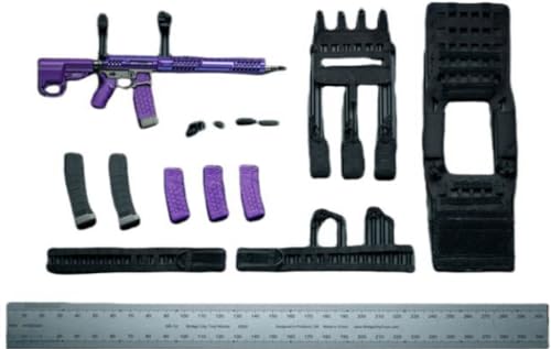 VUSLB 1/6 Scale Action Figure Accessory: Purple Weapon Equipment Set Model for 12-inch Miniature Collectible Figure VCL-1013E (VCL-1013E) von VUSLB