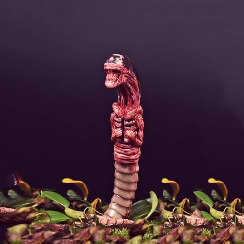 VUSLB 1/6 Scale ActionFigurn Miniature Figur Collectible Predator Alien Facehugger Model & Glass Tank Fit for 12inch Scene Props ActionFigurn Accessories(FG027 Chestburster) von VUSLB