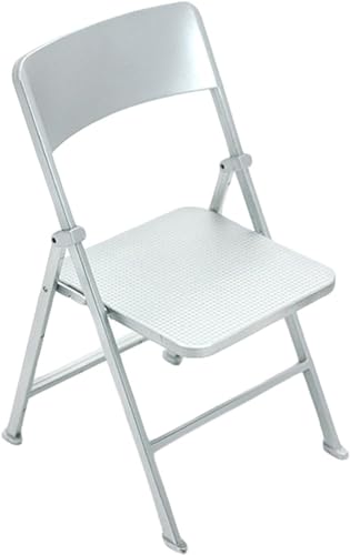 VUSLB 1/6 Scale Floding Chair Playsets for Action Figures BJD Dolls Soldiers Siliver von VUSLB