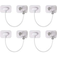 Stück Sicherheitsfensterbegrenzer, Kühlschranktürschloss mit Schlüsseln, selbstklebendes Sicherheitsfensterschloss für Gefrierschränke, Stück Sicherheitsfensterbegrenzer, Kühlschranktürschloss mit Schlüsseln, selbstklebendes Sicherheitsfensterschloss für Gefrierschränke, von VUSZR