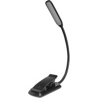 Wiederaufladbare Leselampe mit 12 LEDs, 3 Leuchtmodi, stufenloser Dimmfunktion, 360° flexiblem Hals, ideal zum Lesen vor dem Schlafengehen, als von VUSZR