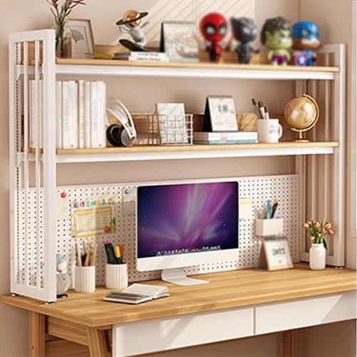 Schreibtischregal für die Oberseite des Schreibtisches für Erwachsene und Studenten, Schreibtisch-Organizer, Regalregal, verstellbar, 2 Etagen, Arbeitsplatten-Bücherregal, Desktop-Bücherregal – kost von VUVCPOPB