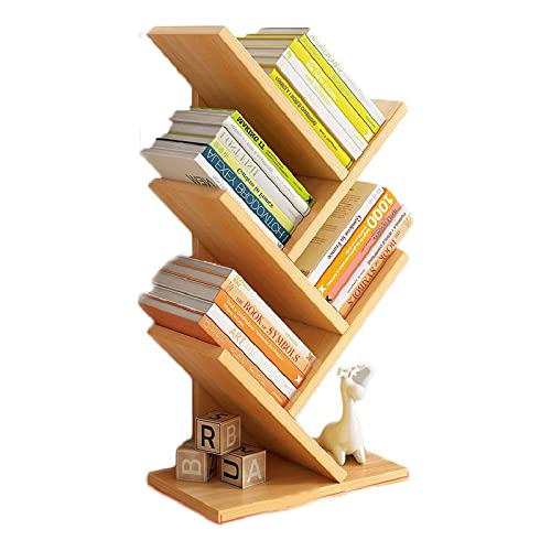 VUVCPOPB Bücherregal, bodenstehend, Bücherregal aus Holz, kreative Baum-Bücherregale, offenes Büro, Arbeitszimmer, Lagerregal, Bücherregal, platzsparend von VUVCPOPB