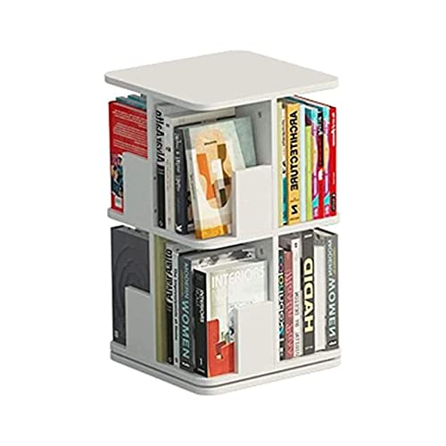 VUVCPOPB Bücherregal Bücherregal aus Spanplatte Einfaches und modisches Bücherregal Um 360 Grad drehbare Bücherregale Großes Regalregal Platzsparend von VUVCPOPB