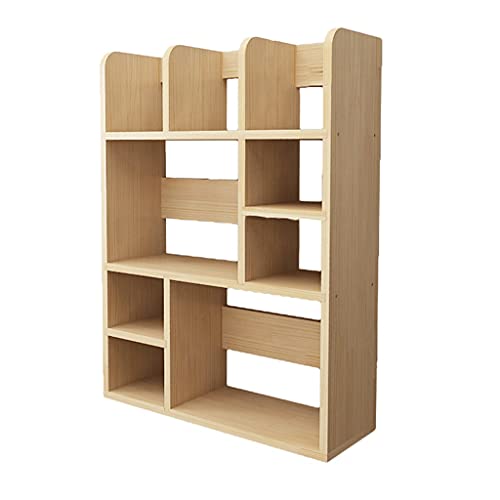 VUVCPOPB Desktop-Bücherregal, großer Desktop-Organizer, Holz-Desktop-Bücherregal, geeignet für Büro-Heim-Bücherregal-Vitrinen von VUVCPOPB